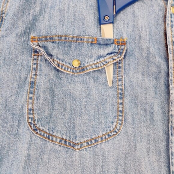 Levi's Strauss Men's Button Down Denim Jacket Size XXL Jean Jacket Snap Buttons - Picture 7 of 11